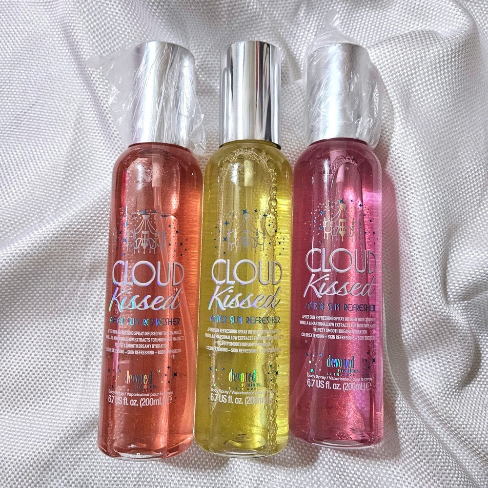 Devoted Creations Cloud Kissed After Sun Refresher Body Spray 6.7oz Lot of 3 NEW